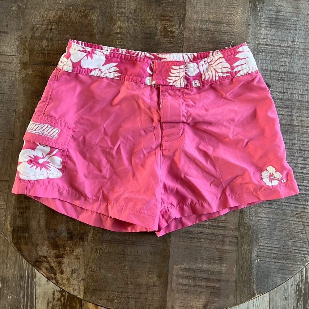 Little girls Ron Jon swim shorts size 7/8